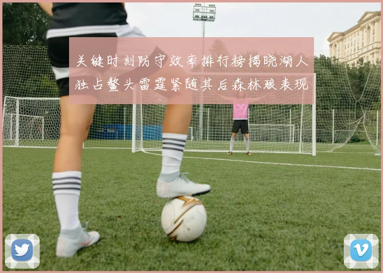 关键时刻防守效率排行榜揭晓湖人独占鳌头雷霆紧随其后森林狼表现不俗